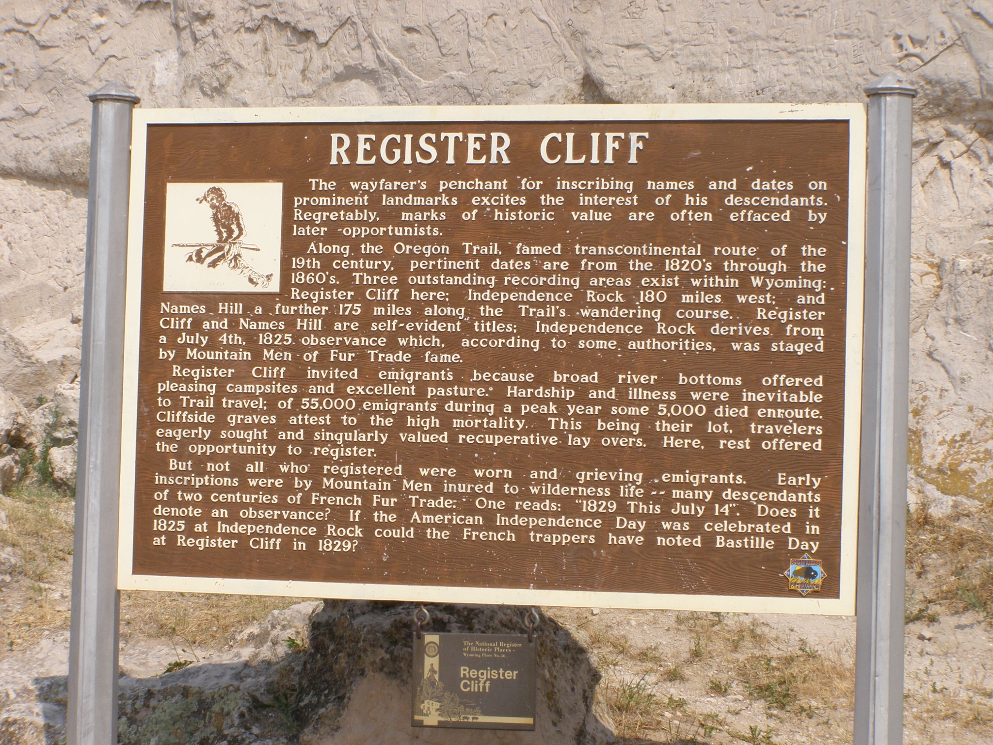 Register Cliff Marker