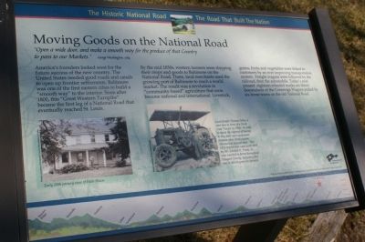 Moving Goods on the National Road Marker. Click for full size. Moving Goods on the National Road Marker image. Click for full size.