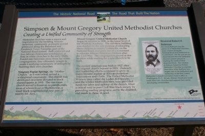 Simpson & Mount Gregory United Methodist Churches Marker image. Click for full size.