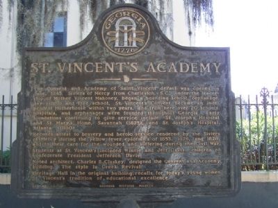 St. Vincent's Academy Marker image. Click for full size.