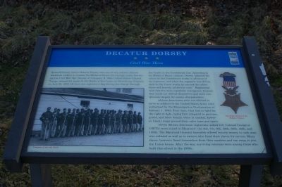Decatur Dorsey Marker. Click for full size. Decatur Dorsey Marker image. Click for full size.
