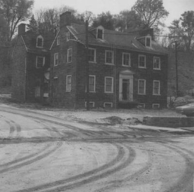George Ellicott House before move and flood damage image. Click for full size.
