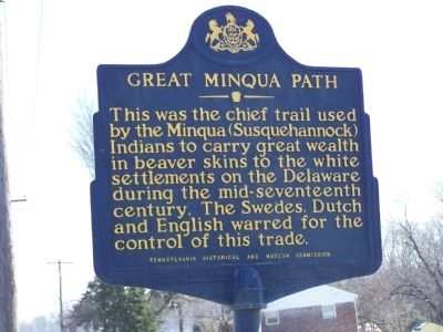 Great Minqua Path Marker image. Click for full size.