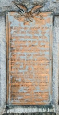 Monument Dedication Plaque image. Click for full size.
