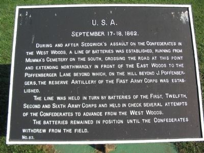 U.S.A. Marker. Click for full size. U.S.A. Marker image. Click for full size.