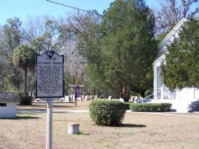St. Luke's Church and Marker image. Click for full size.