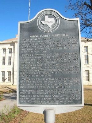 Medina County Courthouse Marker. Click for full size. Medina County Courthouse Marker image. Click for full size.