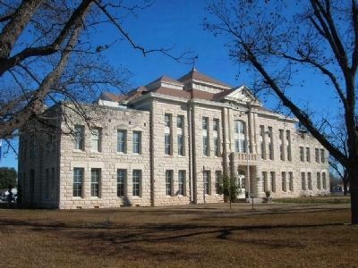 The Medina County Courthouse, Stephen F. Austin Memorial Oak Tree, and Marker. Click for full size. The Medina County Courthouse, Stephen F. Austin Memorial Oak Tree, and Marker image. Click for full size.