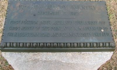 13th New Jersey Infantry Monument. Click for full size. 13th New Jersey Infantry Monument image. Click for full size.