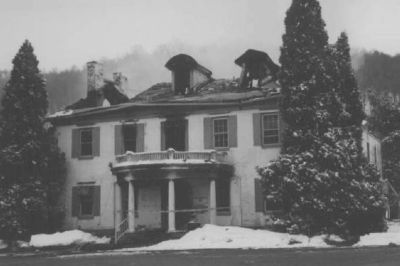 The Clarysville Inn after the fire of March 10, 1999 image. Click for full size.