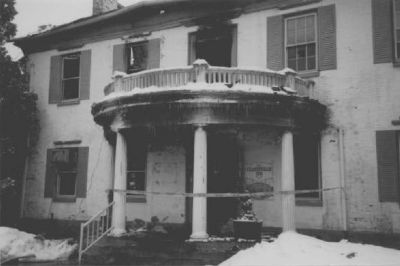 The Clarysville Inn after the fire of March 10, 1999 image. Click for full size.