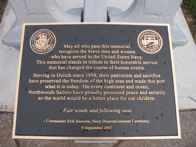 Northwoods Sailors Marker. Click for full size. Northwoods Sailors Marker image. Click for full size.