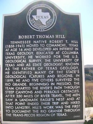 Robert Thomas Hill Marker image. Click for full size.