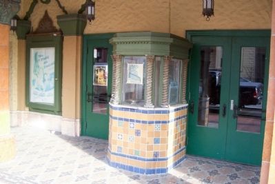 Russell Theater ticket booth image. Click for full size.