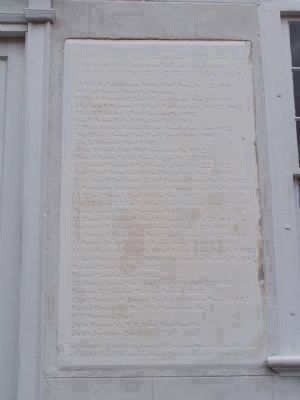 Etched Tablet in the South Wall Of the Church image. Click for full size.