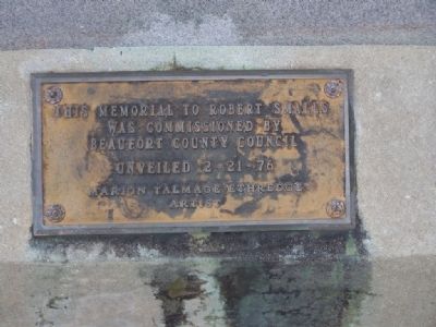 ROBERT SMALLS Marker...32 years ago this day image. Click for full size.