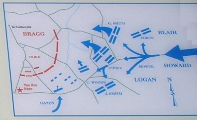 Bentonville Battle Map image. Click for full size.