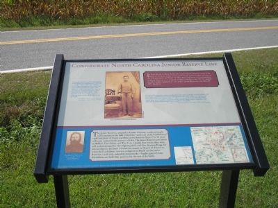 Confederate North Carolina Junior Reserve Line Marker image. Click for full size.