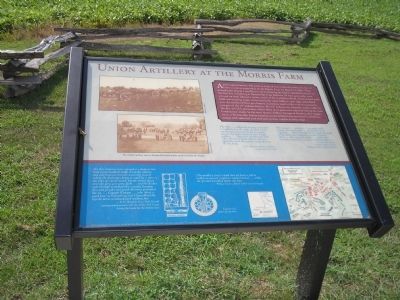 Union Artillery at the Morris Farm Marker image. Click for full size.