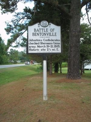 Battle of Bentonville Marker image, Touch for more information
