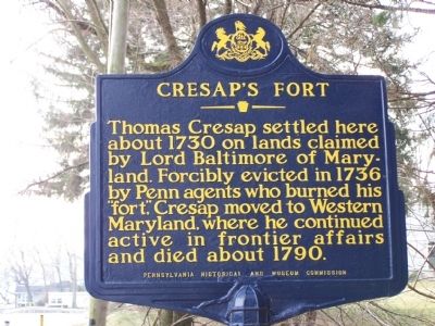 Cresap's Fort Marker image. Click for full size.