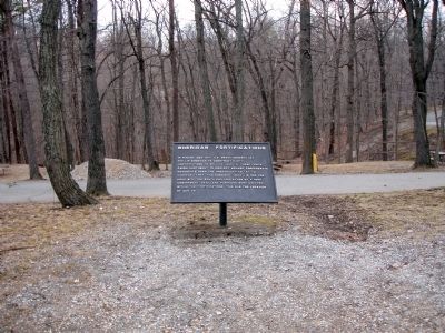 Sheridan Fortifications Marker. Click for full size. Sheridan Fortifications Marker image. Click for full size.
