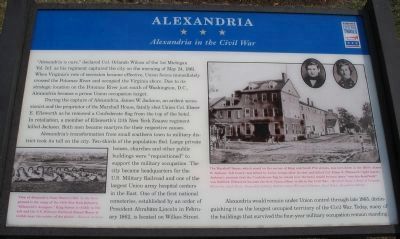 Alexandria in the Civil War Marker image. Click for full size.