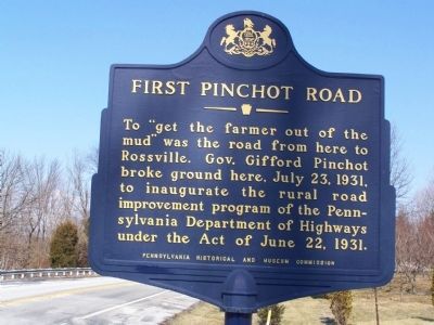 First Pinchot Road Marker image. Click for full size.