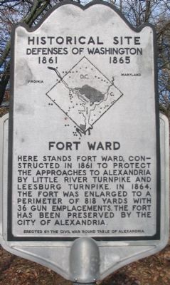 Fort Ward Marker image. Click for full size.