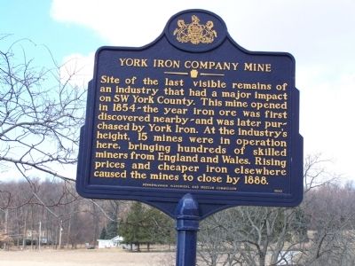 York Iron Company Mine Marker image. Click for full size.