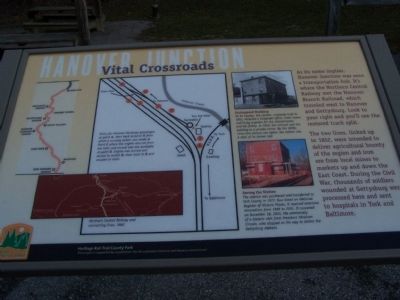 Hanover Junction Vital Crossroads Marker. Click for full size. Hanover Junction Vital Crossroads Marker image. Click for full size.