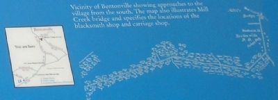 Bentonville Map from Marker image. Click for full size.