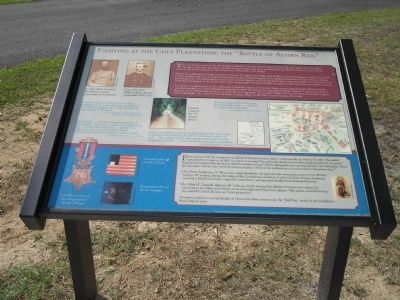 Fighting at the Cole Plantation: The "Battle of Acorn Run". Click for full size. Fighting at the Cole Plantation: The "Battle of Acorn Run" image. Click for full size.