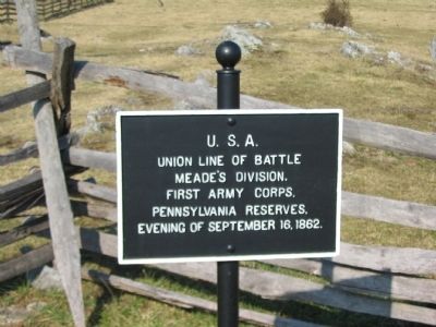Union Line of Battle Marker image. Click for full size.