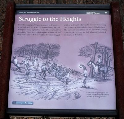 Struggle to the Heights Marker image. Click for full size.