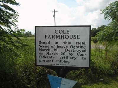 Site of the Cole Plantation. Click for full size. Site of the Cole Plantation image. Click for full size.