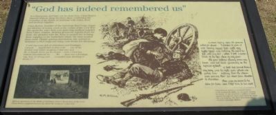"God has indeed remembered us" Marker. Click for full size. "God has indeed remembered us" Marker image. Click for full size.