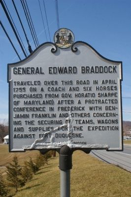 General Edward Braddock Marker. Click for full size. General Edward Braddock Marker image. Click for full size.
