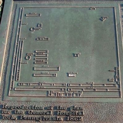 Plan for the Civil War Hospital. Click for full size. Plan for the Civil War Hospital image. Click for full size.
