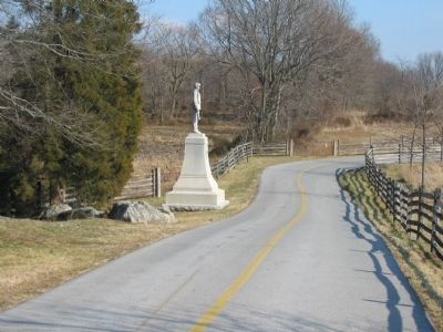 8th Pennsylvania Reserves Monument Stands at the Turn of Mansfield Avenue image. Click for full size.