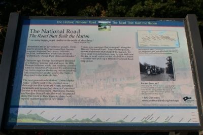 The National Road Marker. Click for full size. The National Road Marker image. Click for full size.