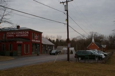 Wilson's Store with Gettysburg and Wilson's Store markers. Click for full size. Wilson's Store with Gettysburg and Wilson's Store markers image. Click for full size.