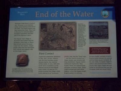 Belmont Bay ~ End of the Water Marker image. Click for full size.