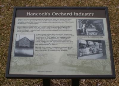 Hancock's Orchard Industry Marker image. Click for full size.