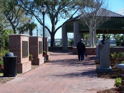 Beaufort County, South Carolina Markers in Waterfront Park image. Click for full size.