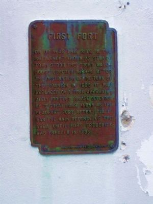 First Fort Marker. Click for full size. First Fort Marker image. Click for full size.