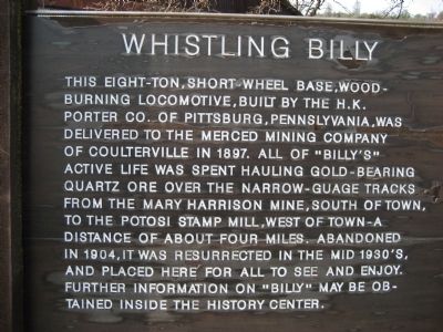 Whistling Billy Marker image. Click for full size.