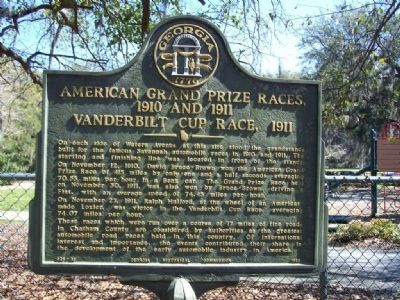 American Grand Prize Races, 1910 and 1911, Vanderbilt Cup Race, 1911 Marker image. Click for full size.