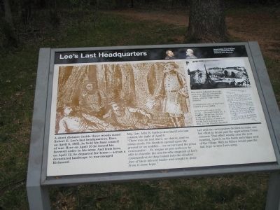 Lee’s Last Headquarters Marker. Click for full size. Lee’s Last Headquarters Marker image. Click for full size.