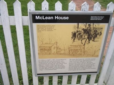 McLean House Marker image. Click for full size.